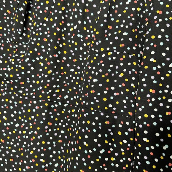 Lucy & Dity Urban Outfitters Womens Polka Dot Mini Dress Size S Black Multi NWOT - Picture 9 of 10